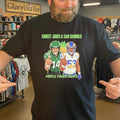 Ernest Jones &amp; Sam Darnold Middle Finger Salute Graphic Design Shirt