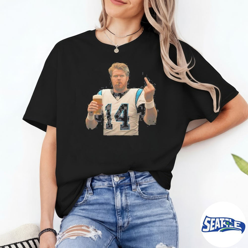 Ernest Jones Sam Darnold Middle Finger Smoking Game Day Shirt