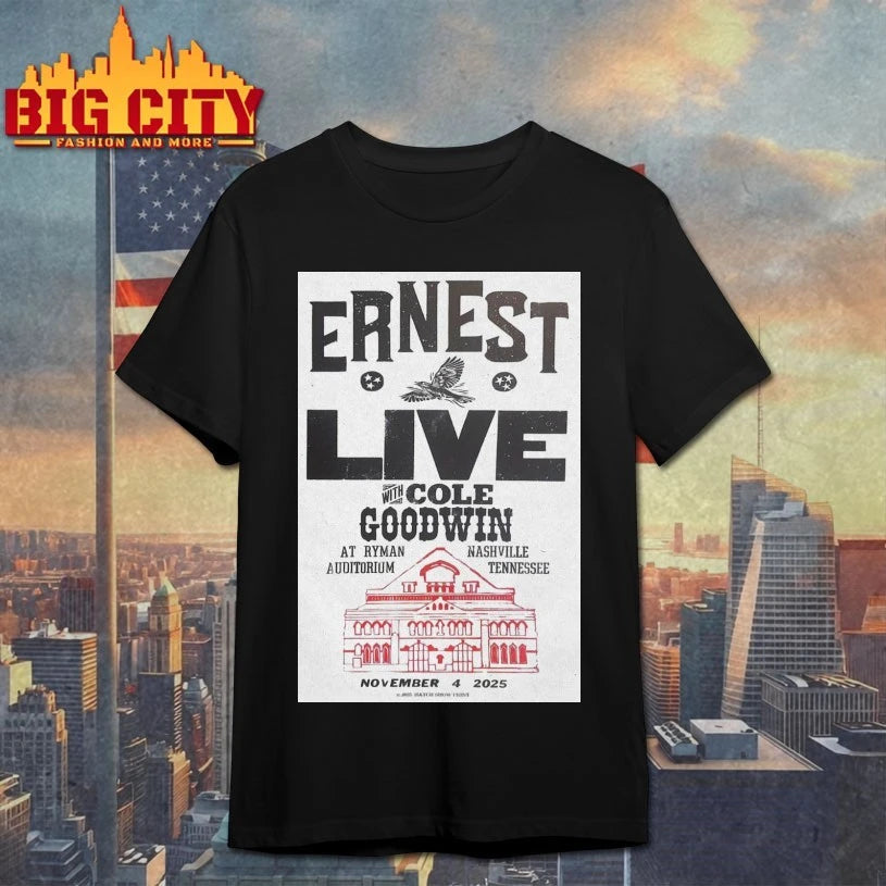 Ernest Ryman Auditorium, Nashville, TN November 4, 2025 Poster Shirt