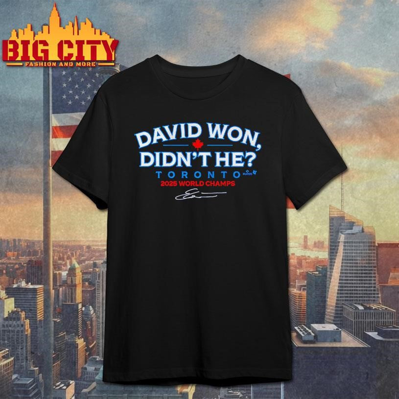 Ernie Clement David Won Didn’t He Shirt