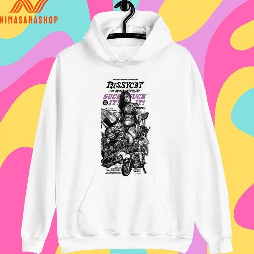 Erostika 8 Years Anniversary Pussycat On Motorcycles Shirts