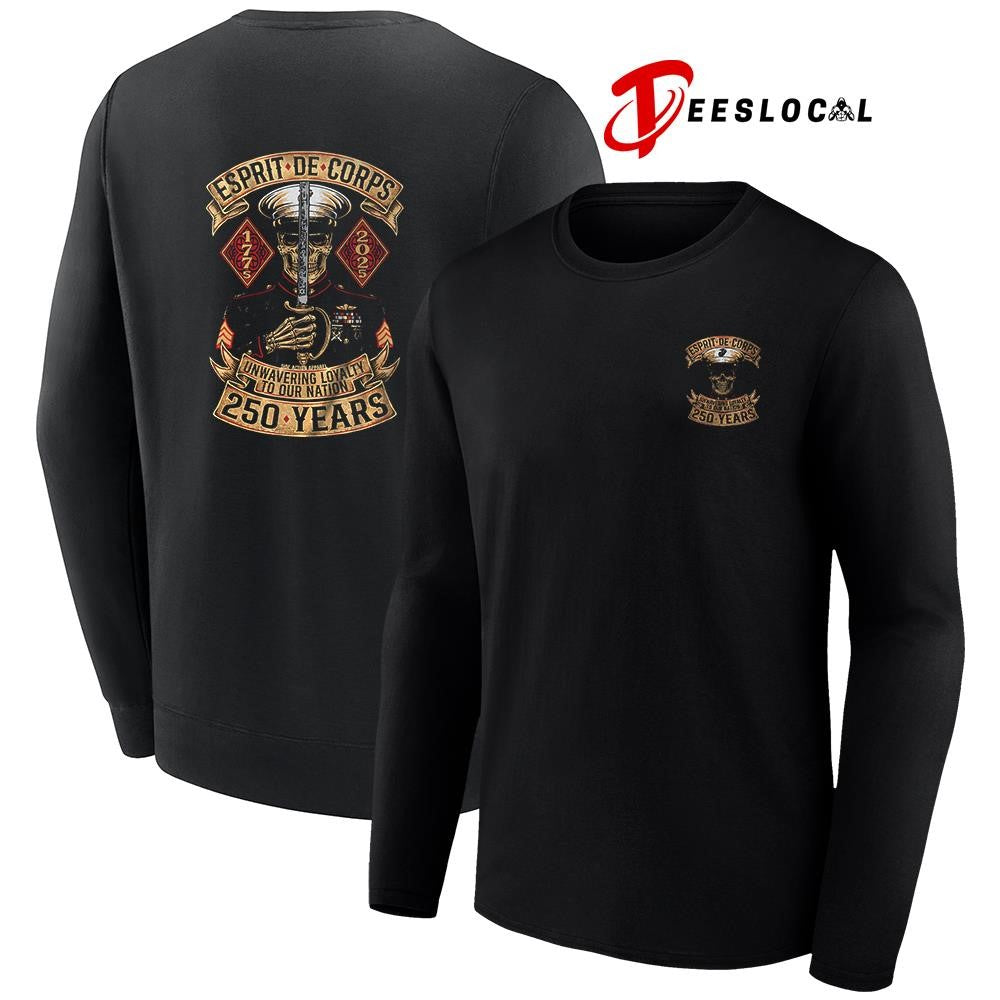 Esprit De Corps unwavering loyalty to our nation 250 years shirt