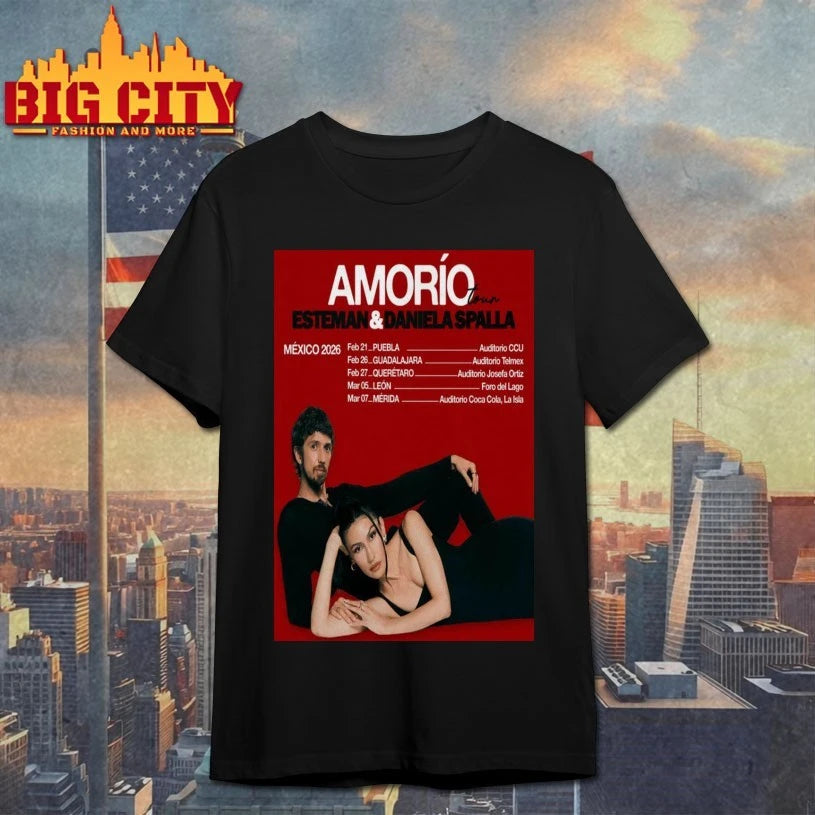 Esteman &amp; Daniela Spalla Amorio Tour Mexico 2026 Poster shirt