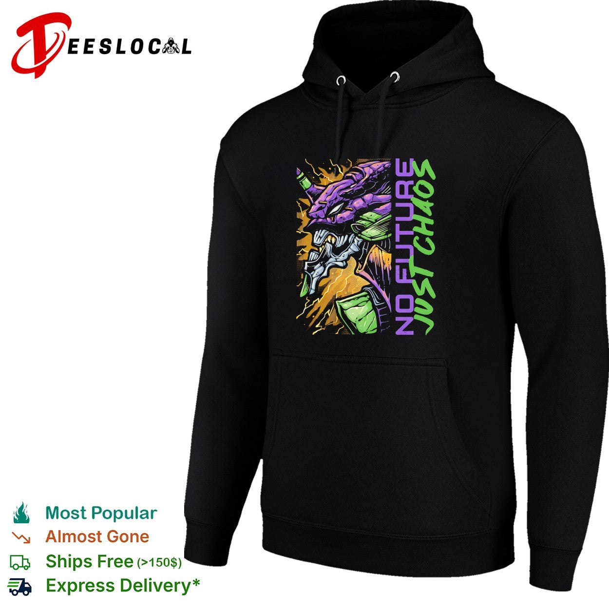Eva-01 from Neon Genesis Evangelion No Future Just Chaos shirt