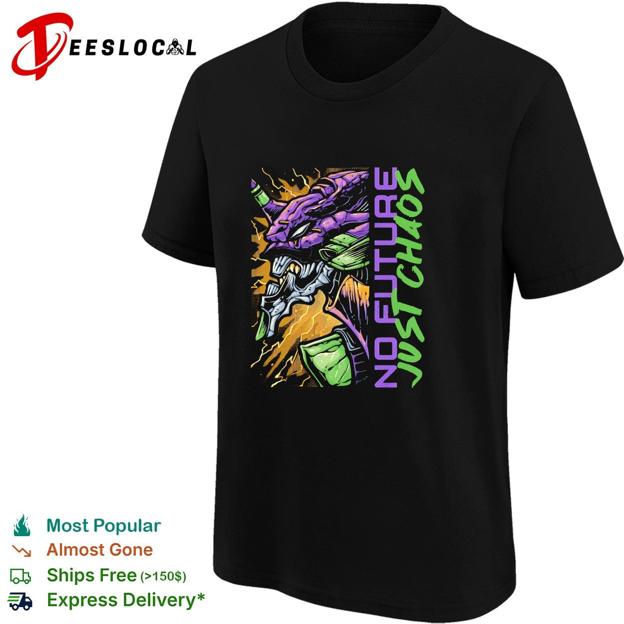 Eva-01 from Neon Genesis Evangelion No Future Just Chaos shirt