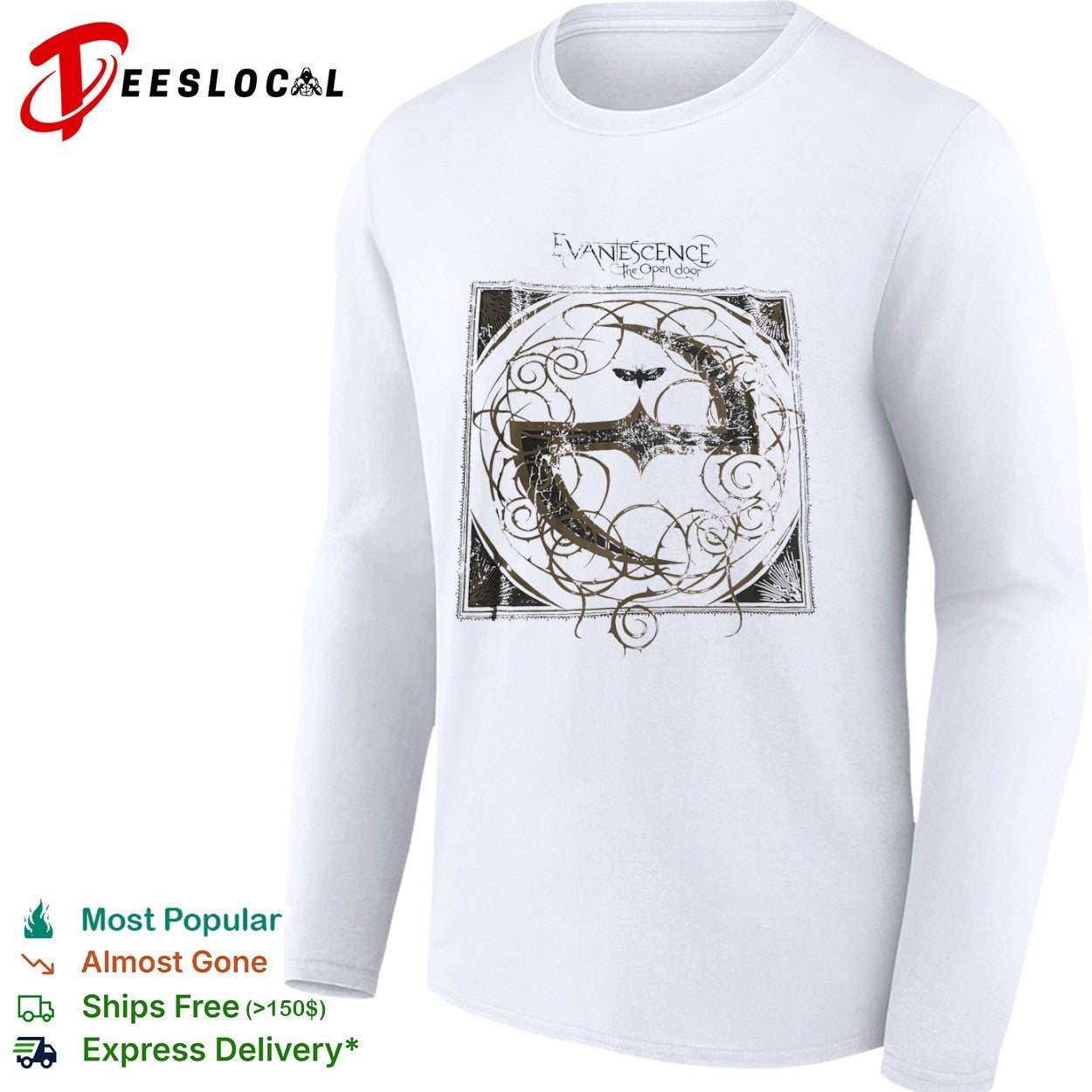 Evanescence The Open Door Logo and Moth Gothic Symbol shirt