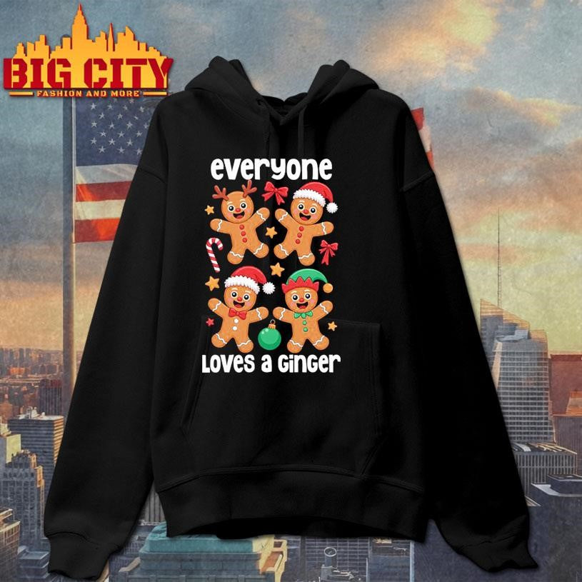 Everyone Loves a Ginger Funny Christmas Holiday Shirt