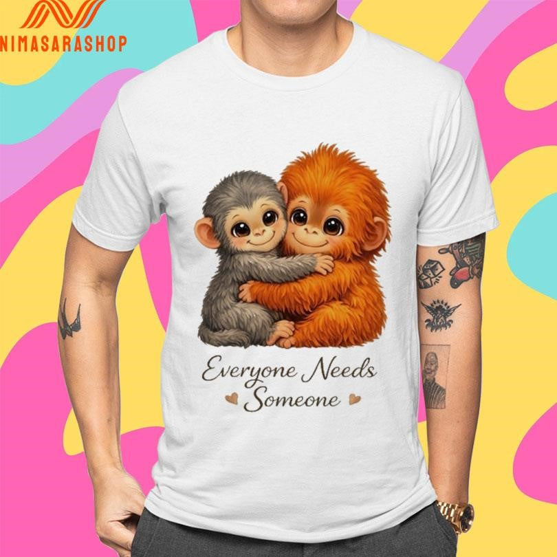 Everyone Needs Someone Viral Punch Monkey Graphic 2026 Shirts