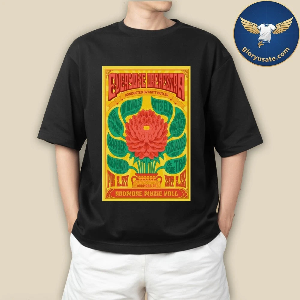 Everyone Orchestra Ardmore, PA February 27-28 2026 Concert Poster Shirt