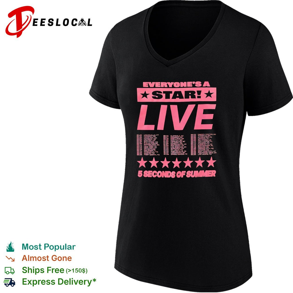 Everyone is a Star Live 5 Seconds of Summer Tour Dates 2023 shirt