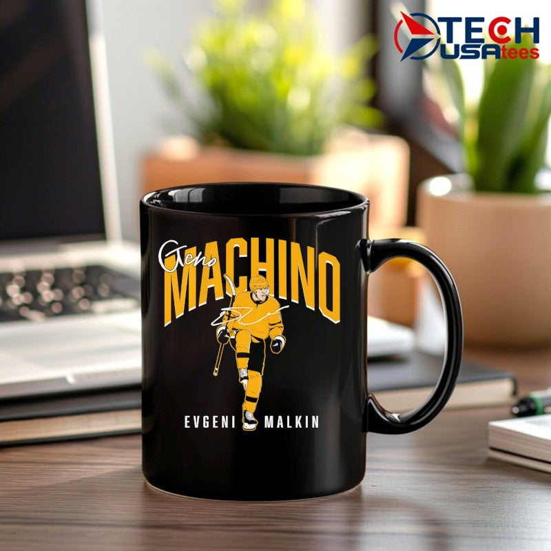Evgeni Malkin Geno Machino Pittsburgh Penguins Hockey signature shirt