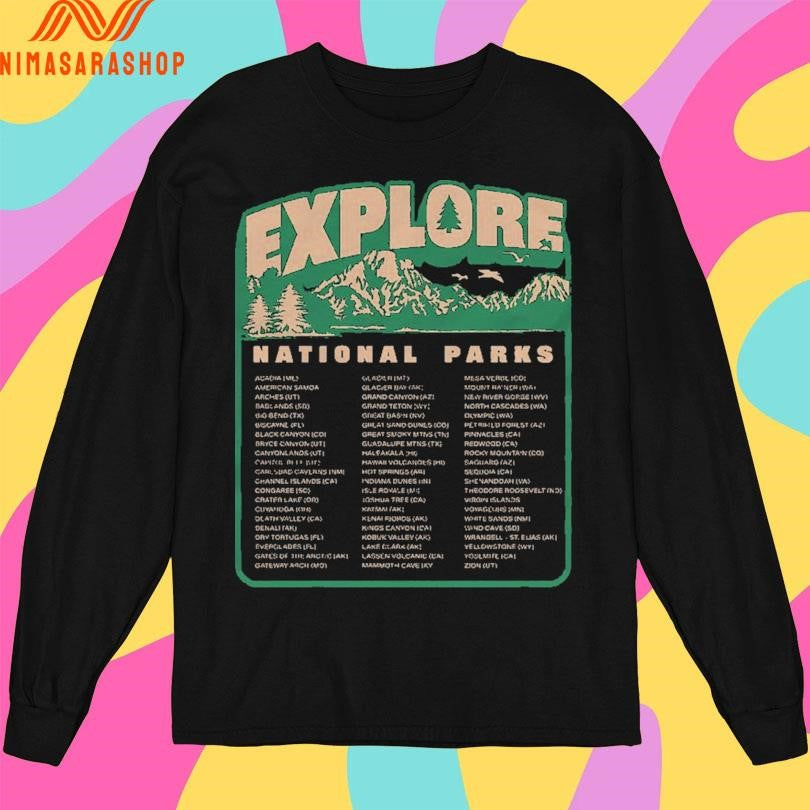 Explore National Parks We Plus Three Shirts