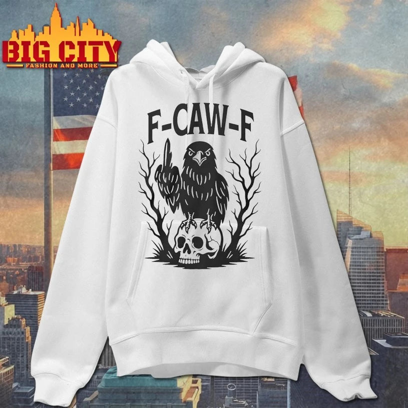 F Caw F Gothic Raven Middle Finger shirt