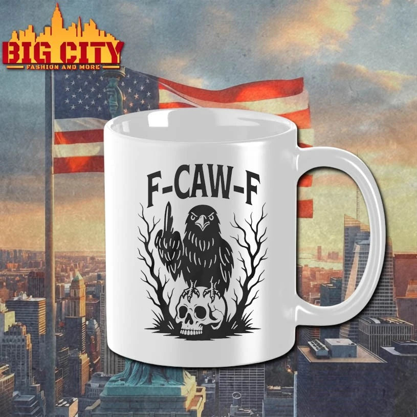 F Caw F Gothic Raven Middle Finger shirt