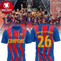 FC Barcelona Supercopa Winners Supercup 2026 Campions Two Sided Shirt