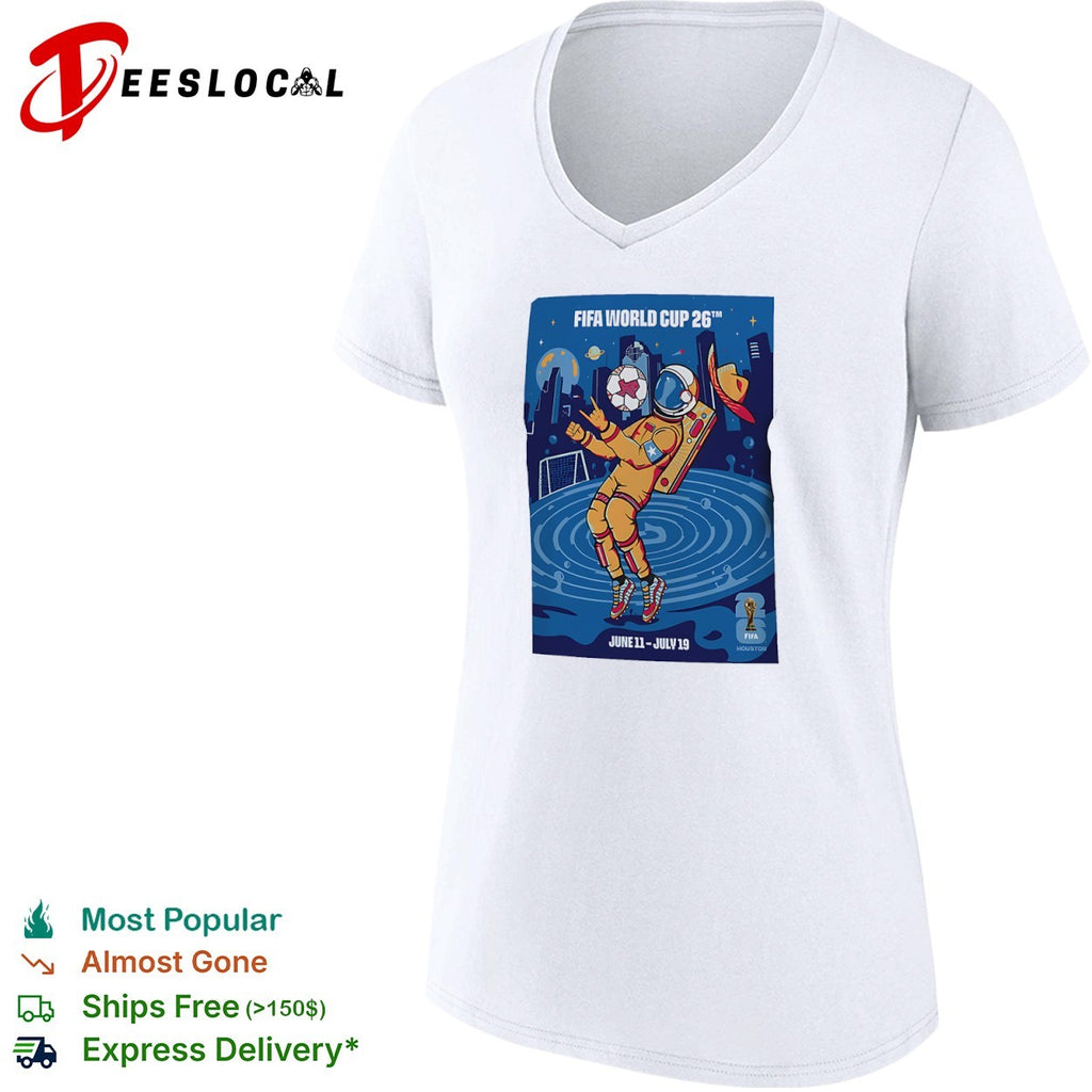 FIFA World Cup 26 Houston Astronaut Soccer Ball June 11 to July 19 shirt