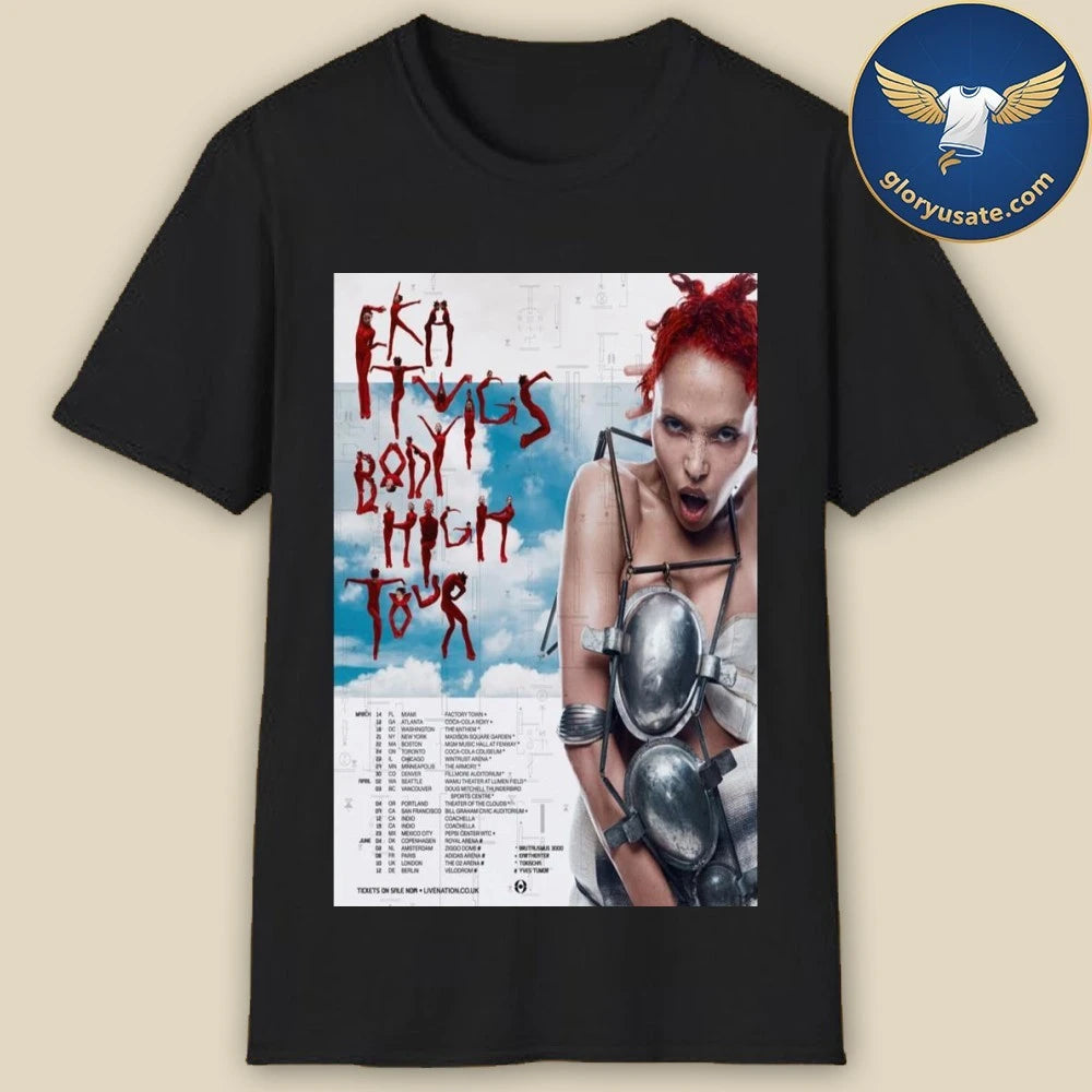 FKA Twigs Body High Tour 2026 Poster Shirt