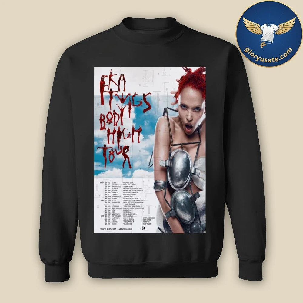 FKA Twigs Body High Tour 2026 Poster Shirt