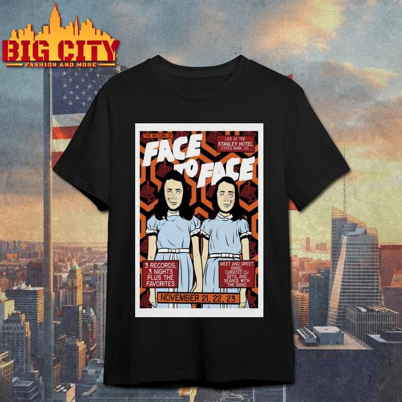 Face To Face Stanley Hotel Estes Park CO Tour 2025 Poster Shirt