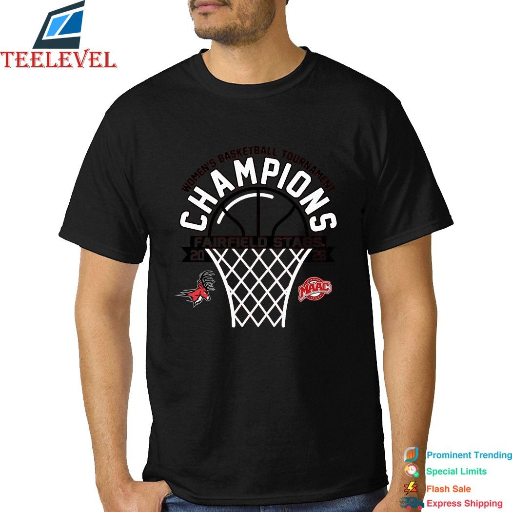 Fairfield Stags 2026 MAAC Women’s Basketball Tournament Champions T-Shirts