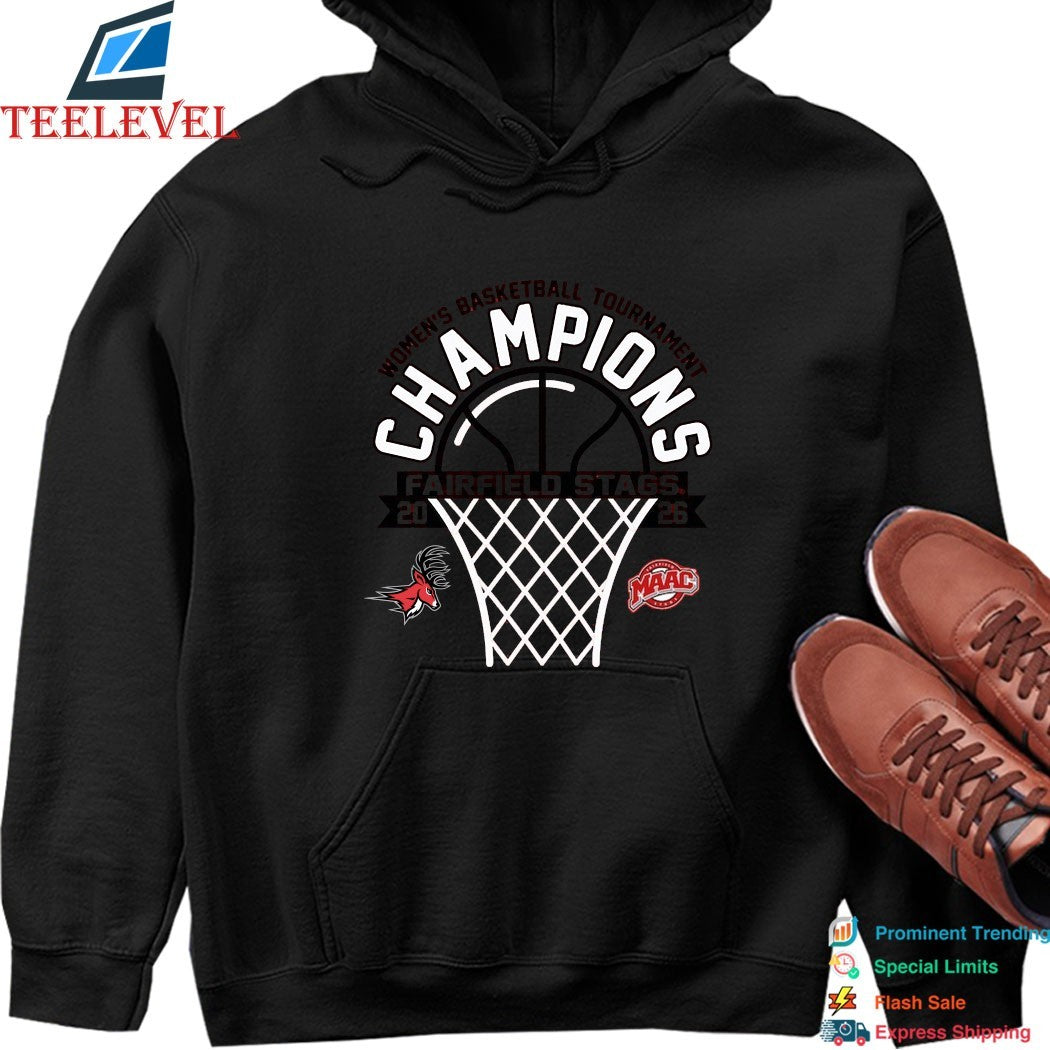 Fairfield Stags 2026 MAAC Women’s Basketball Tournament Champions T-Shirts