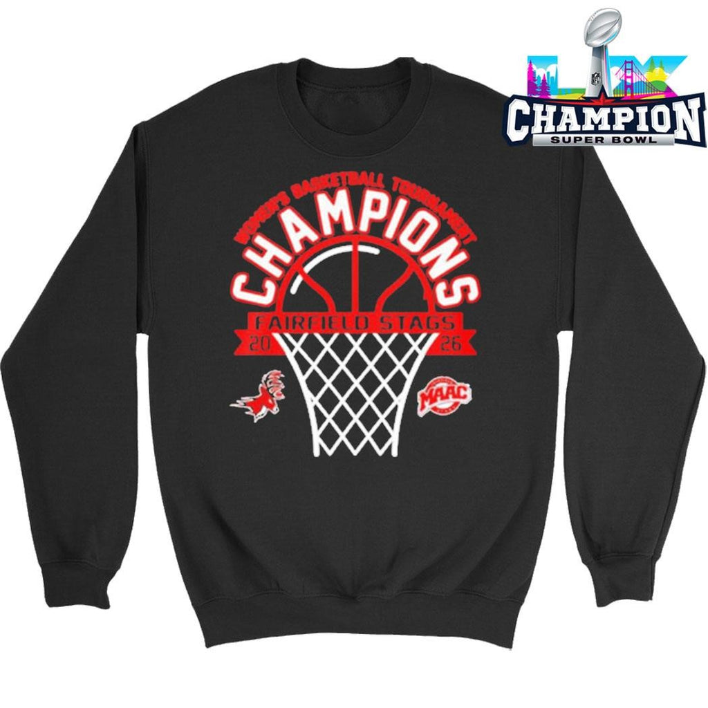 Fairfield Stags Wins Maac Women’s Basketball Tournament Champions 2026 Shirt