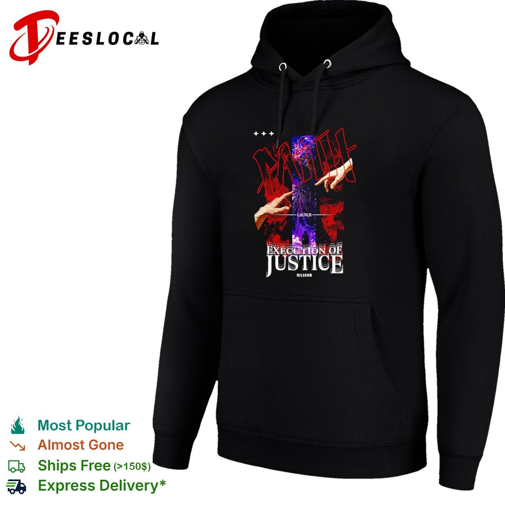 Faith Execution of Justice Milgaam Launch Creation of Adam shirt