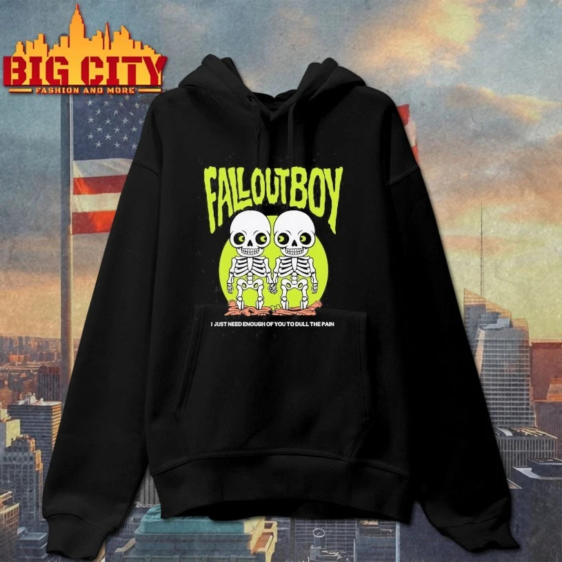 Fall Out Boy Twin Skeleton I just need enough of You to dull the pain shirt