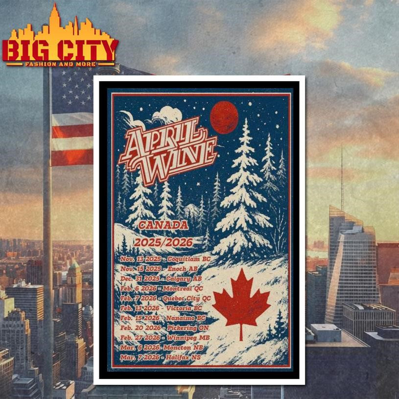 Fall Tour 2025-2026 April Wine Poster Shirt