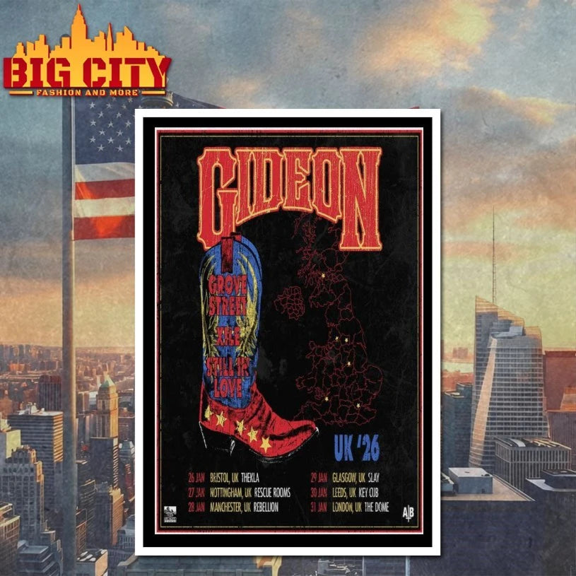Fall Tour 2026 Gideon Band Poster shirt