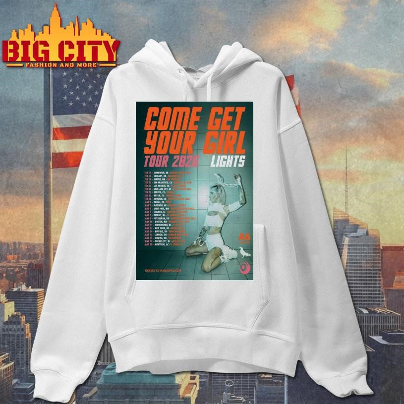 Fall Tour 2026 Lights Come Get Your Girl Poster Shirt