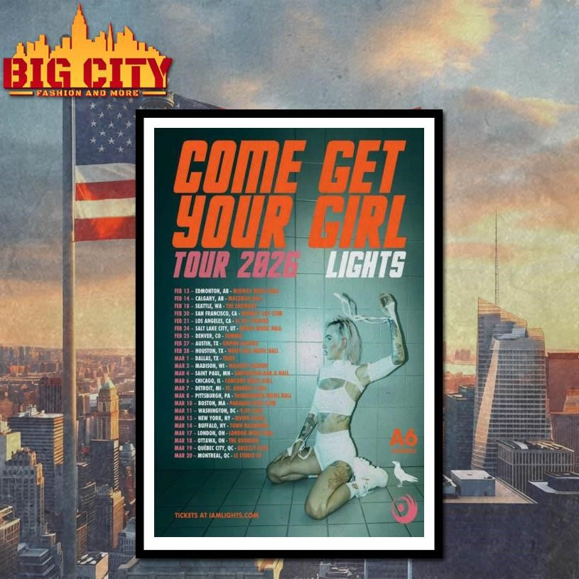 Fall Tour 2026 Lights Come Get Your Girl Poster Shirt