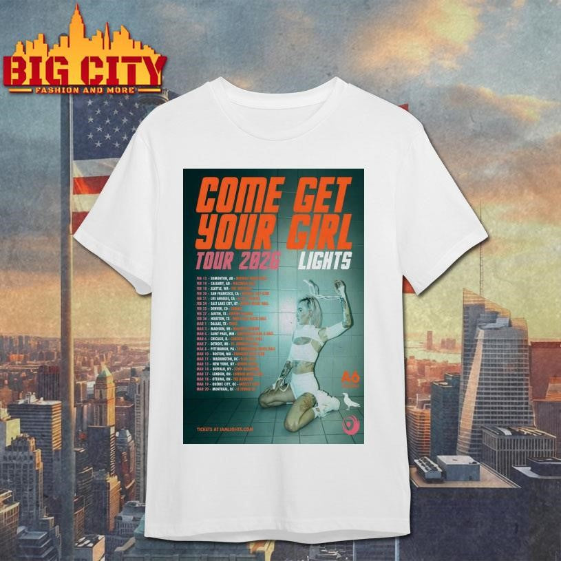 Fall Tour 2026 Lights Come Get Your Girl Poster Shirt