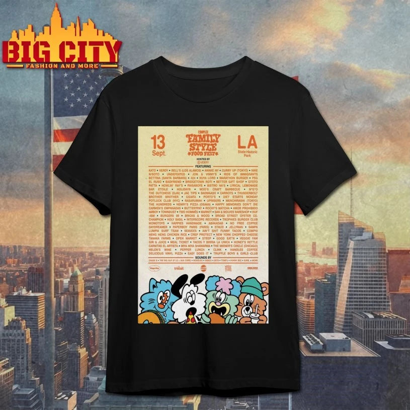 Family Style Food Festival Sep 13, 2025 Los Angeles, State History Park Poster Shirt