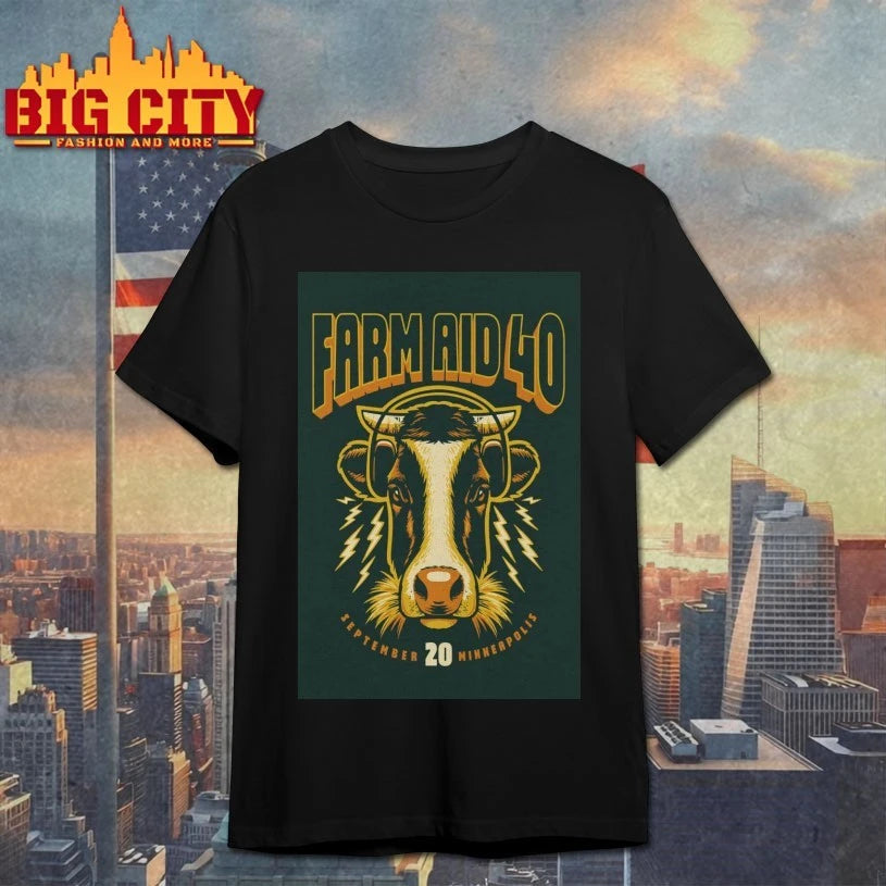 Farm Aid 40 September Concert Poster shirt