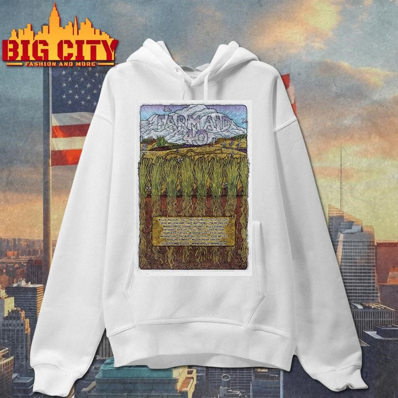 Farm Aid Sept 20 2025 Tour Poster In Minneapolis MN Shirt