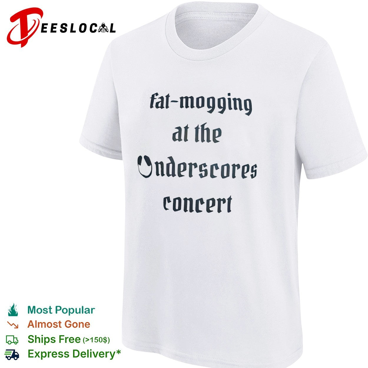 Fat-mogging at the Onderscores concert shirt