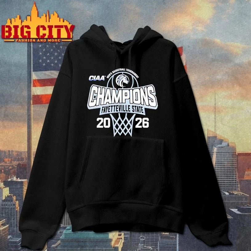 Fayetteville State Men’s Basketball 2026 CIAA Tournament Champions Shirt