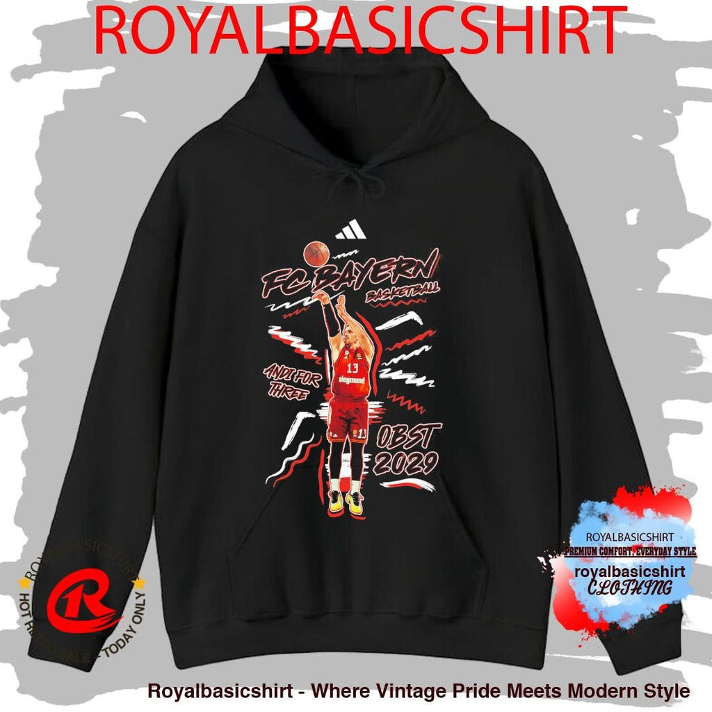 Fc Bayern Basketball And For Three Obst 2029 T-Shirt