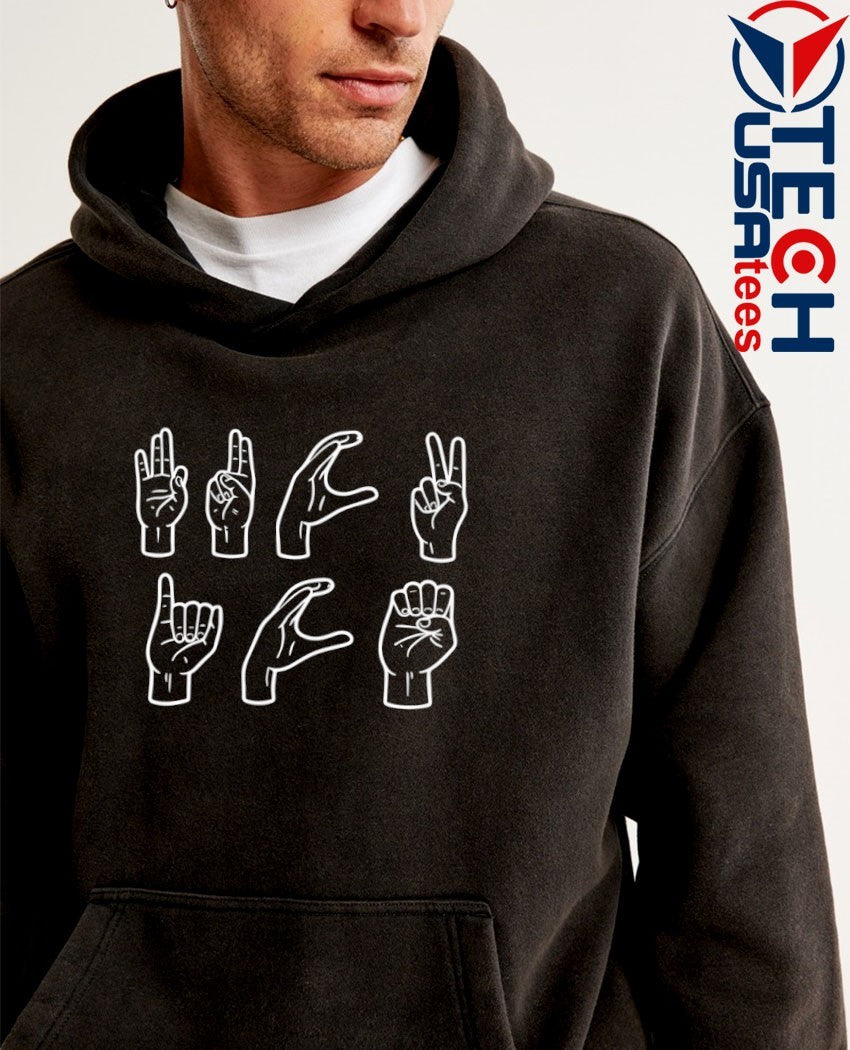Fck ICE hand sign language shirt
