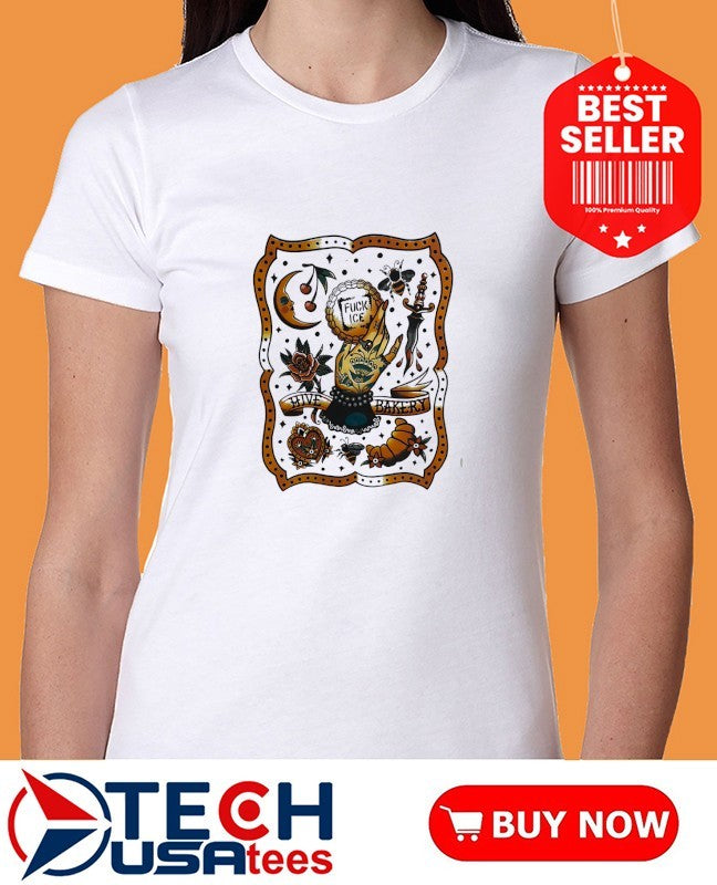 Fck ICE traditional tattoo flash shirt