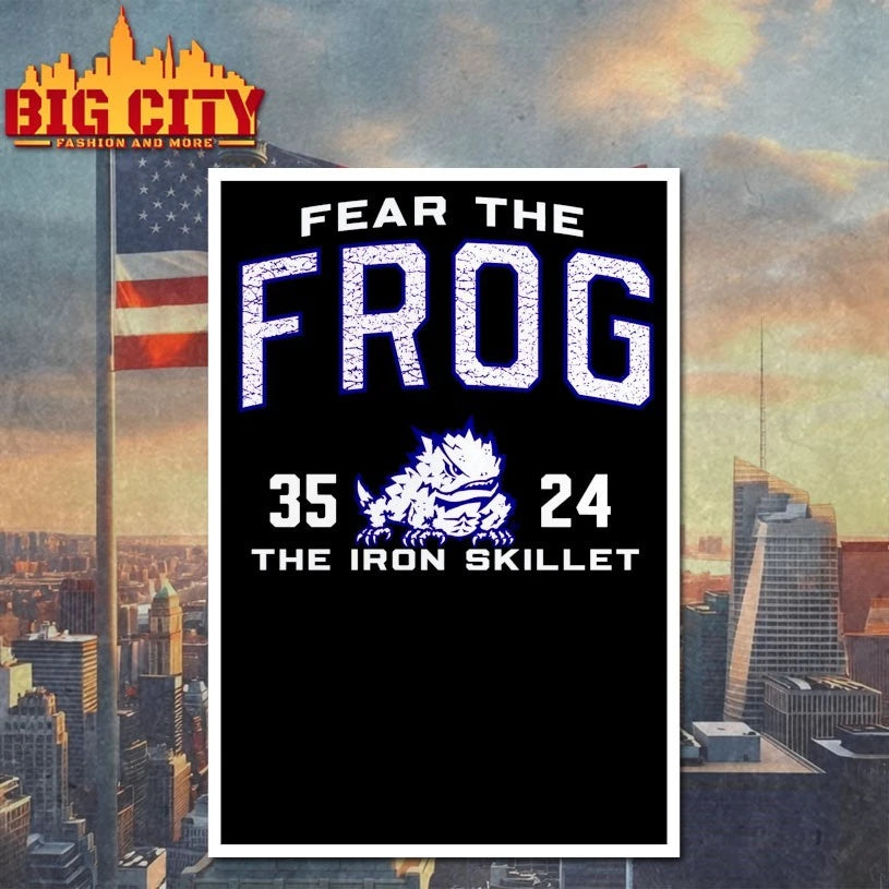 Fear the Frog TCU Horned Frogs vs. SMU Mustangs 2025 Shirt