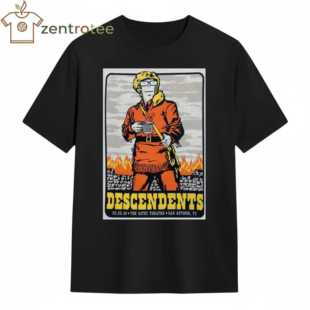 Feb 28 2026 Descendents Poster San Antonio tee