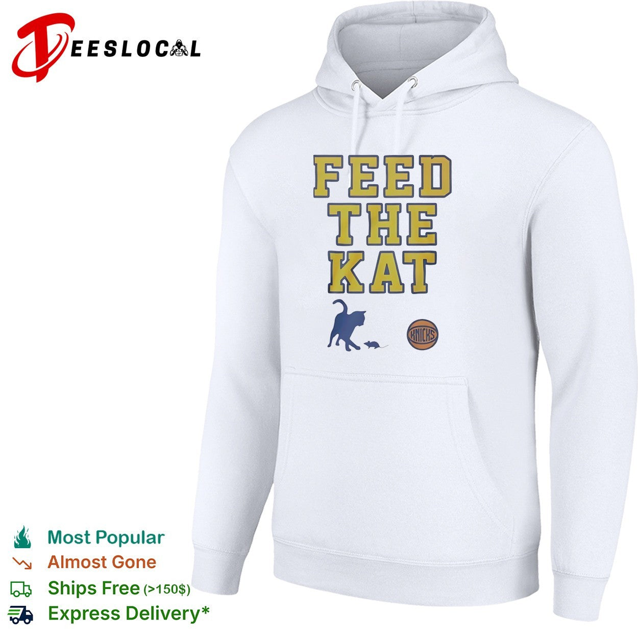 Feed the Kat New York Knicks cat fan slogan shirt