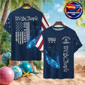 Female Veteran US Army 250 Year Legacy Patriotic Navy Blue Two Sided Shirt