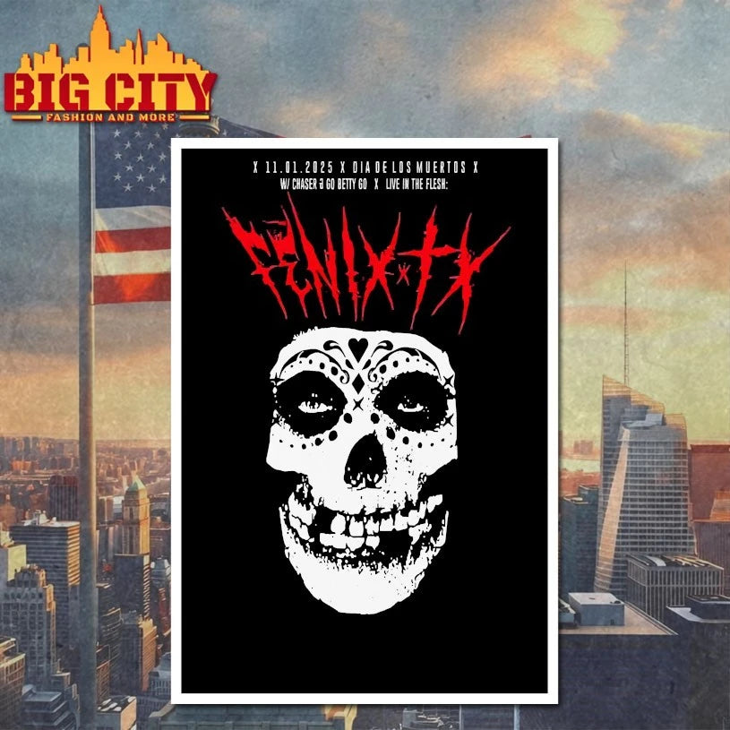 Fenix TX Nov 1 2025 The Glass House In Pomona CA Poster shirt