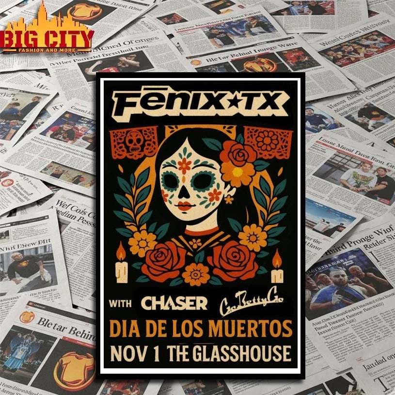 Fenix TX The Glass House In Pomona CA November 1 2025 Poster shirt