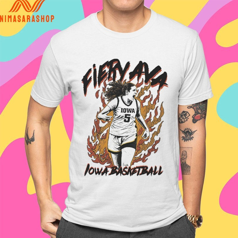 Fiery Ava Heiden Iowa Hawkeyes Women’s Basketball Shirts