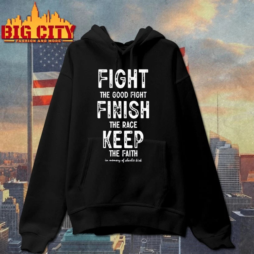 Fight Finish Keep In Memory Of Charlie Kirk Text shirt