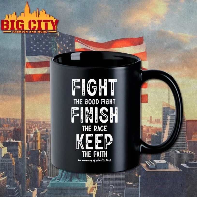 Fight Finish Keep In Memory Of Charlie Kirk Text shirt